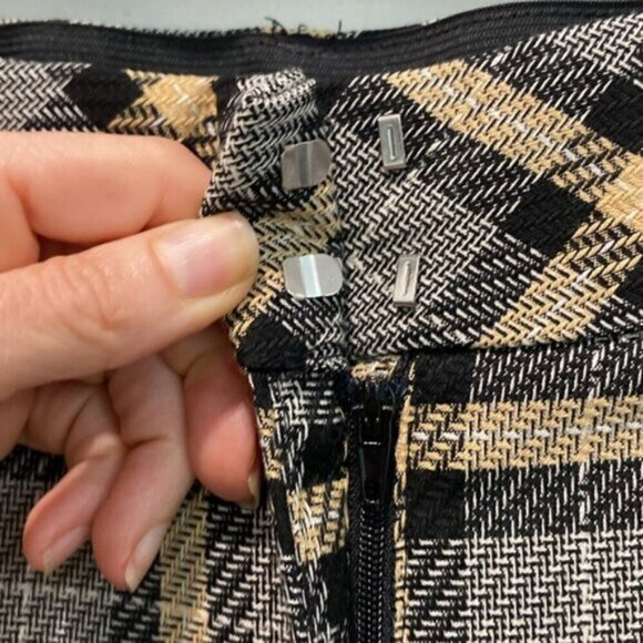 H&M Plaid Trousers pants Size 14 - Picture 8 of 15